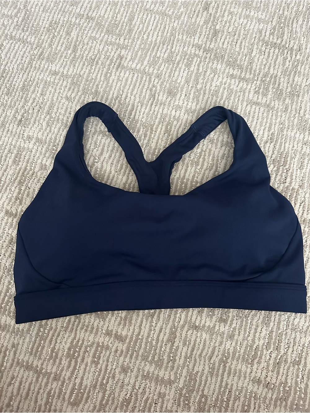 Athleta Navy Racerback Sports Bra